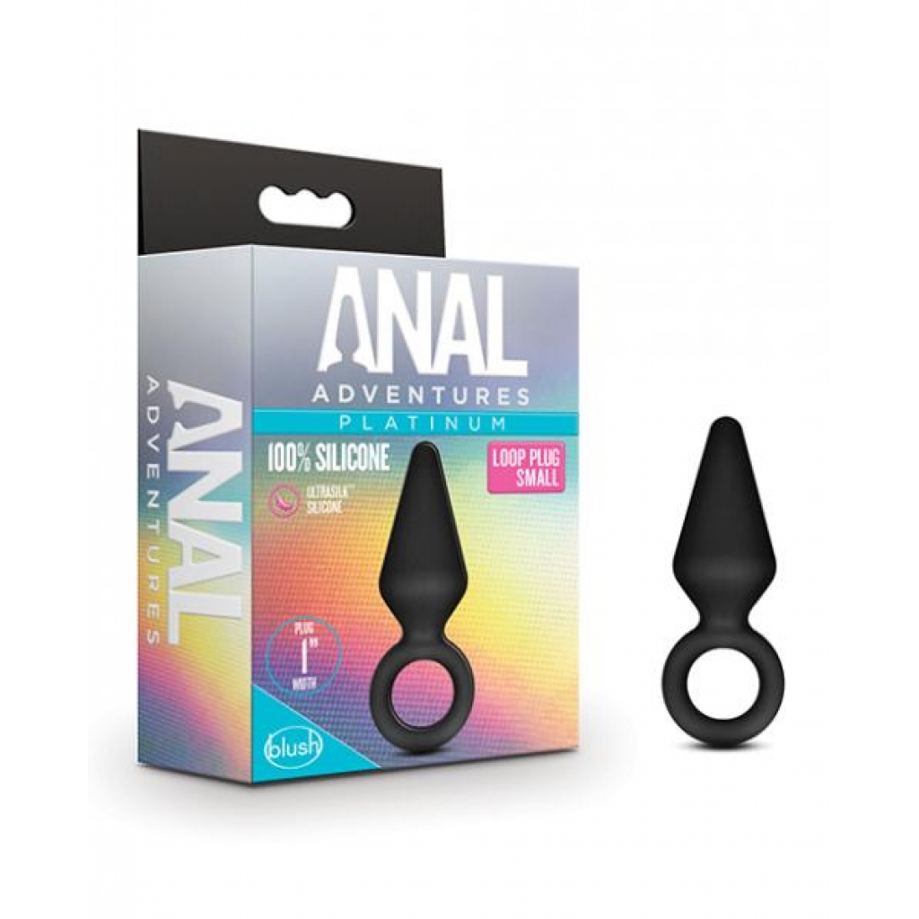 Blush Anal Adventures Loop Plug - Small Black