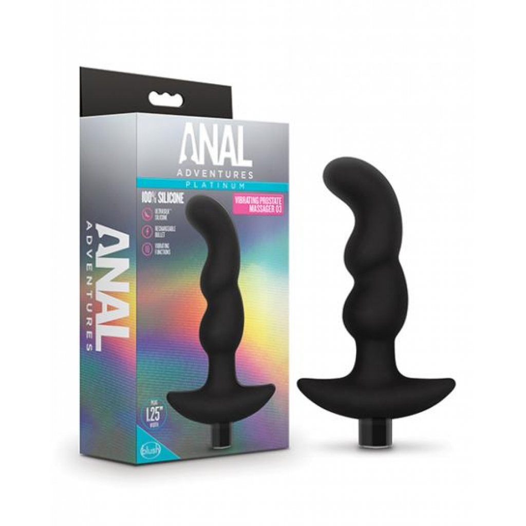 Blush Anal Adventures Platinum Silicone Vibrating Prostate Massager