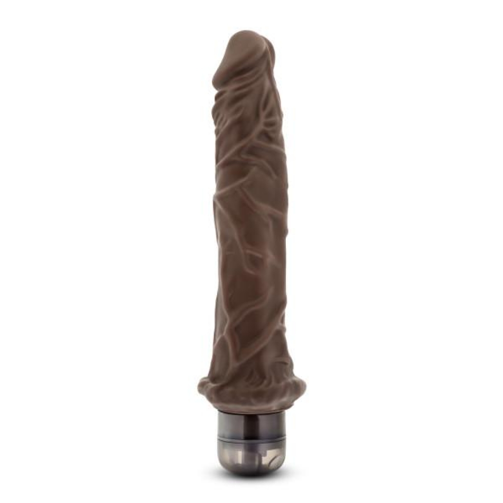 Mr. Skin Vibe 8 Vibrating Dildo - Chocolate Brown