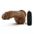 The Boxer 9 inches Vibrating Realistic Cock - Brown