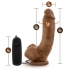 The Boxer 9 inches Vibrating Realistic Cock - Brown