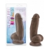 Au Naturel 7 inches Sensa Feel Fat Boy - Chocolate Brown Dildo