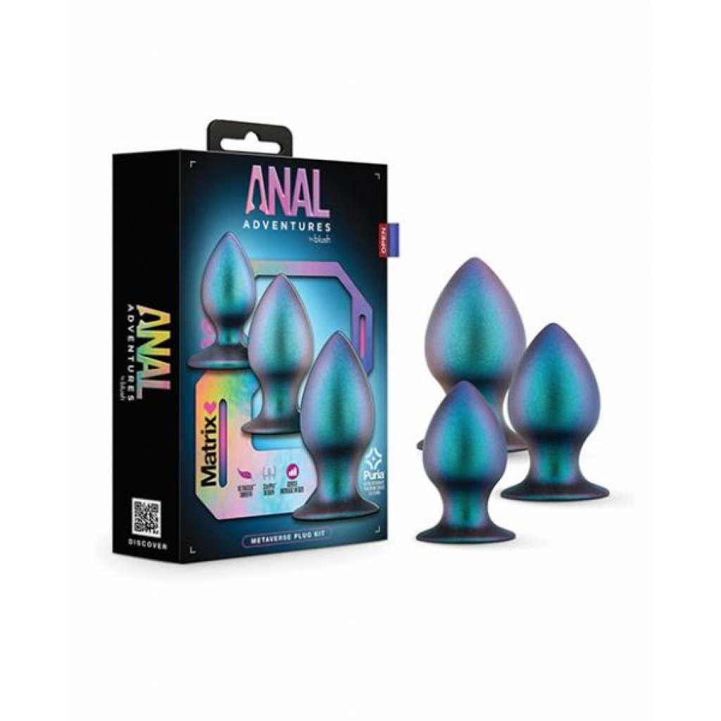 Blush Anal Adventures Matrix Metaverse Plug Kit - Spruce