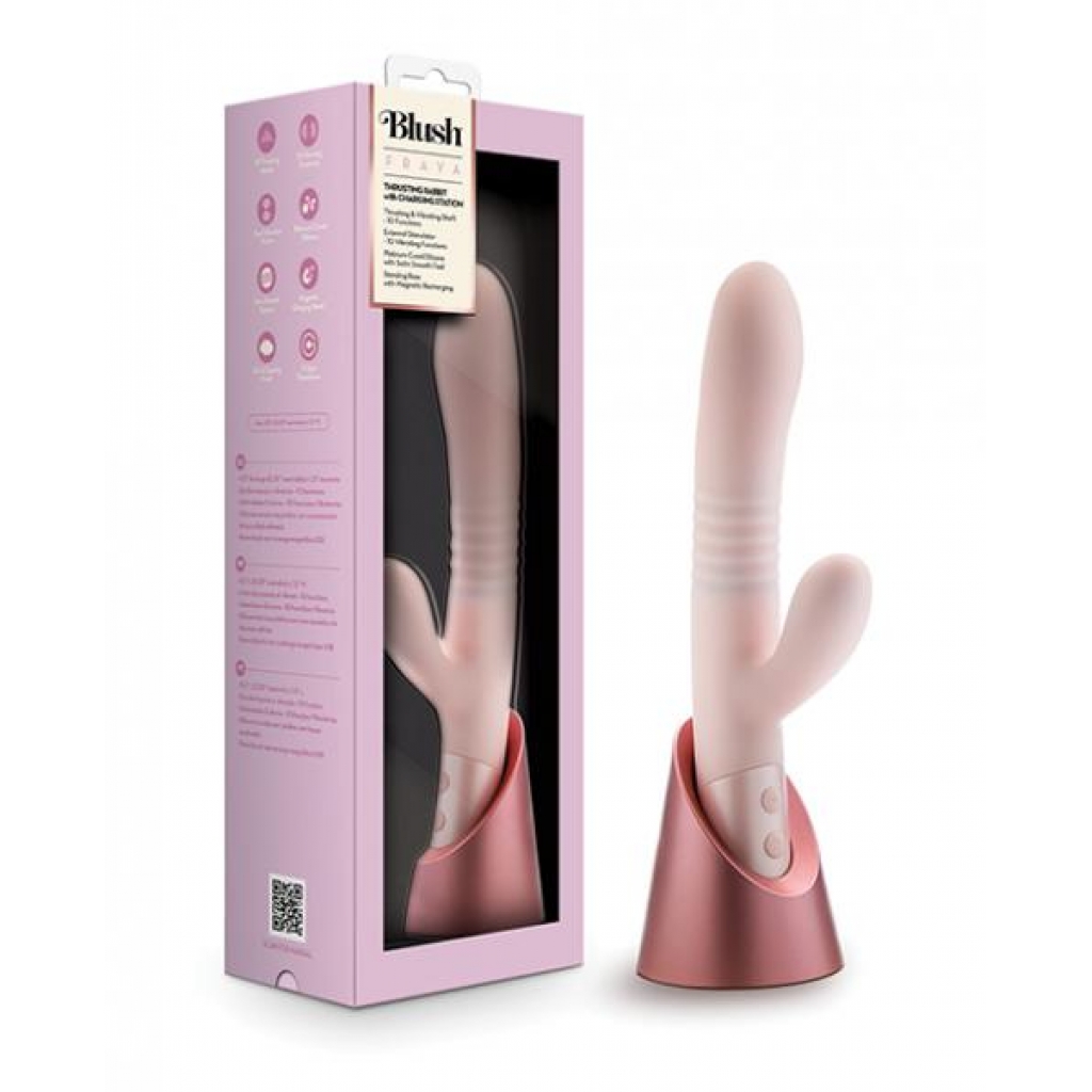 Blush Fraya Rabbit Rechargeable Vibrator - Pink