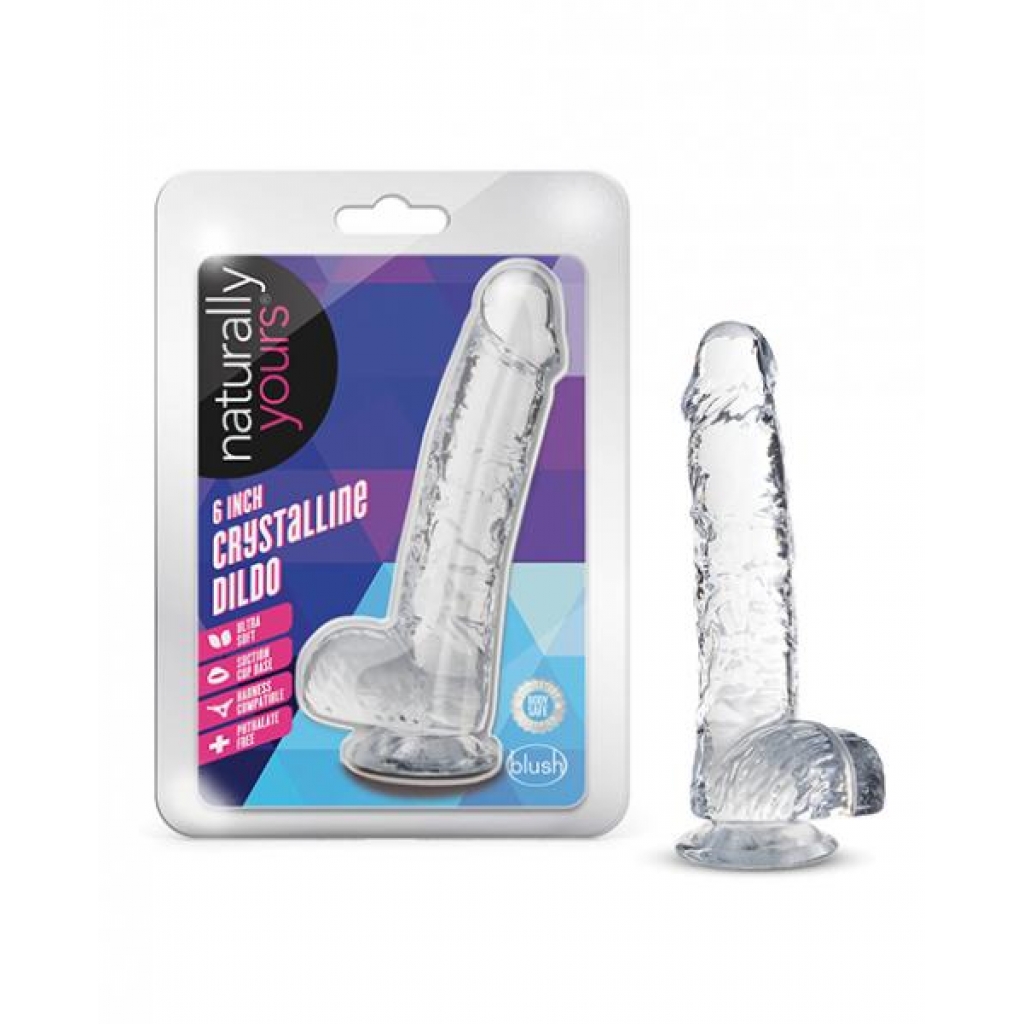 Blush Naturally Yours 6-Inch Crystalline Dildo - Diamond