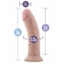 Au Naturel 8 inches Dildo with Suction Cup - Beige