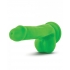 Neo Dual Density 6 inches Cock with Balls - Neon Green