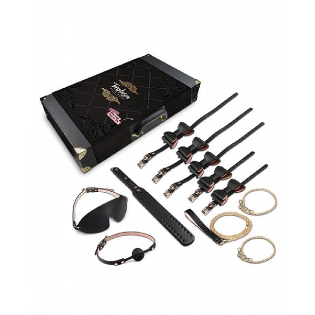 Blush Temptasia Safe Word Bondage Kit with Suitcase - Black