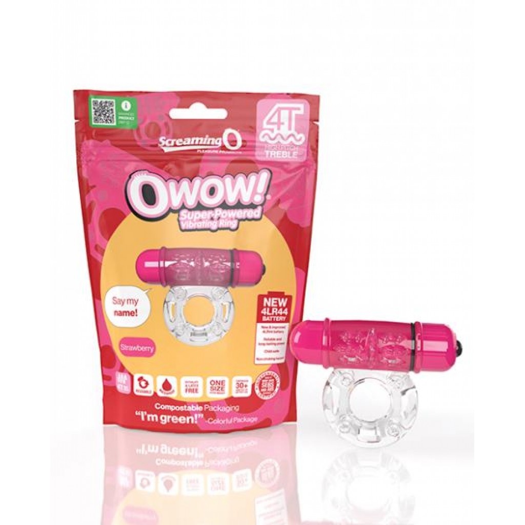 Screaming O 4T OWow - Strawberry Vibrating Ring