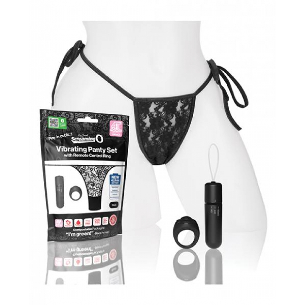 My Secret 4T Vibrating Panty Set with Remote