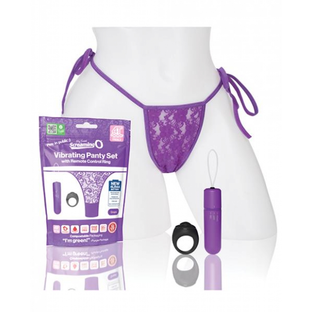 Screaming O My Secret 4t Panty Vibe With Remote - Grape