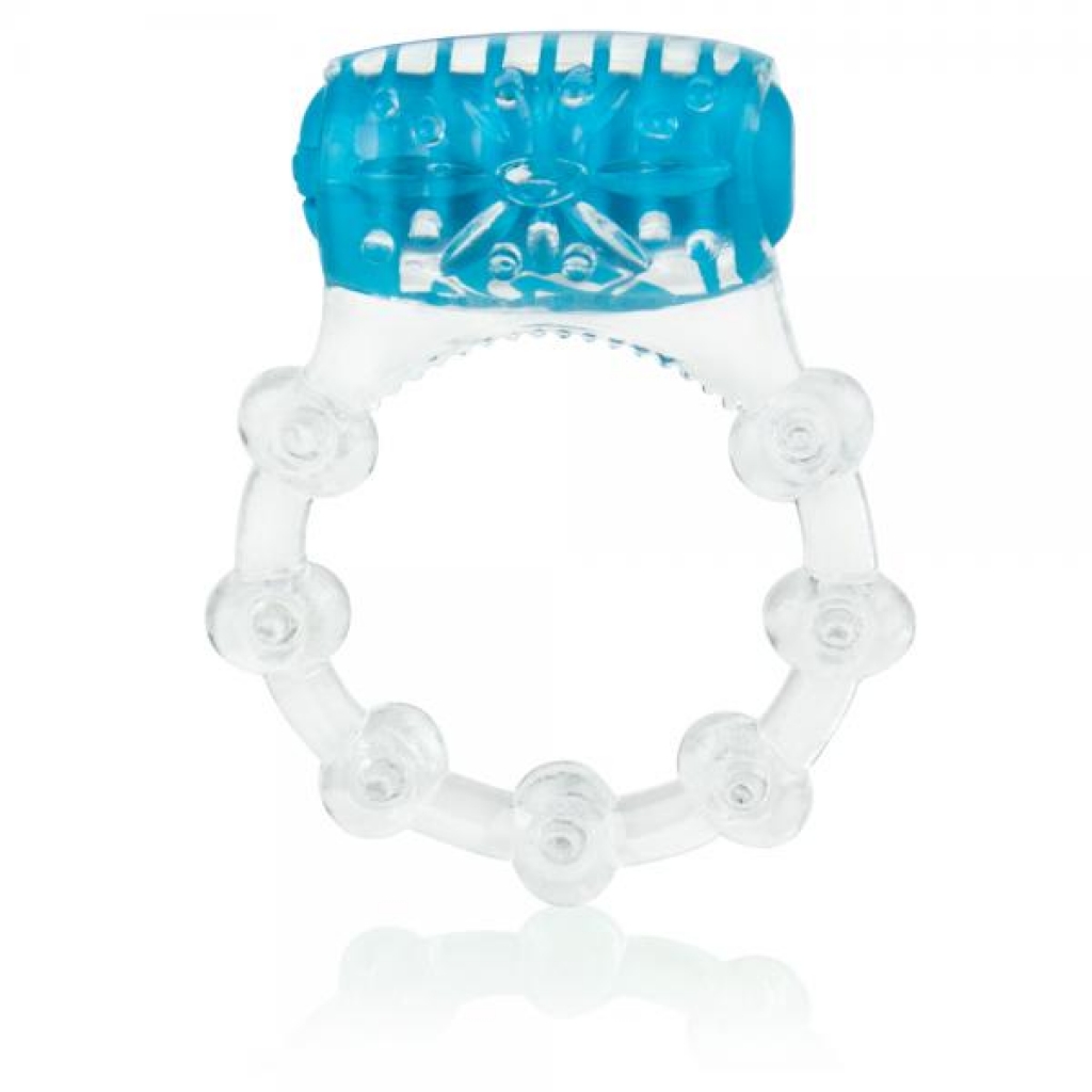 Color Pop Quickie Vibrating Ring - Blue