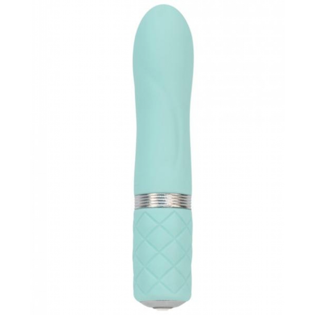 Pillow Talk Flirty Bullet Vibrator - Teal with Swarovski Crystal