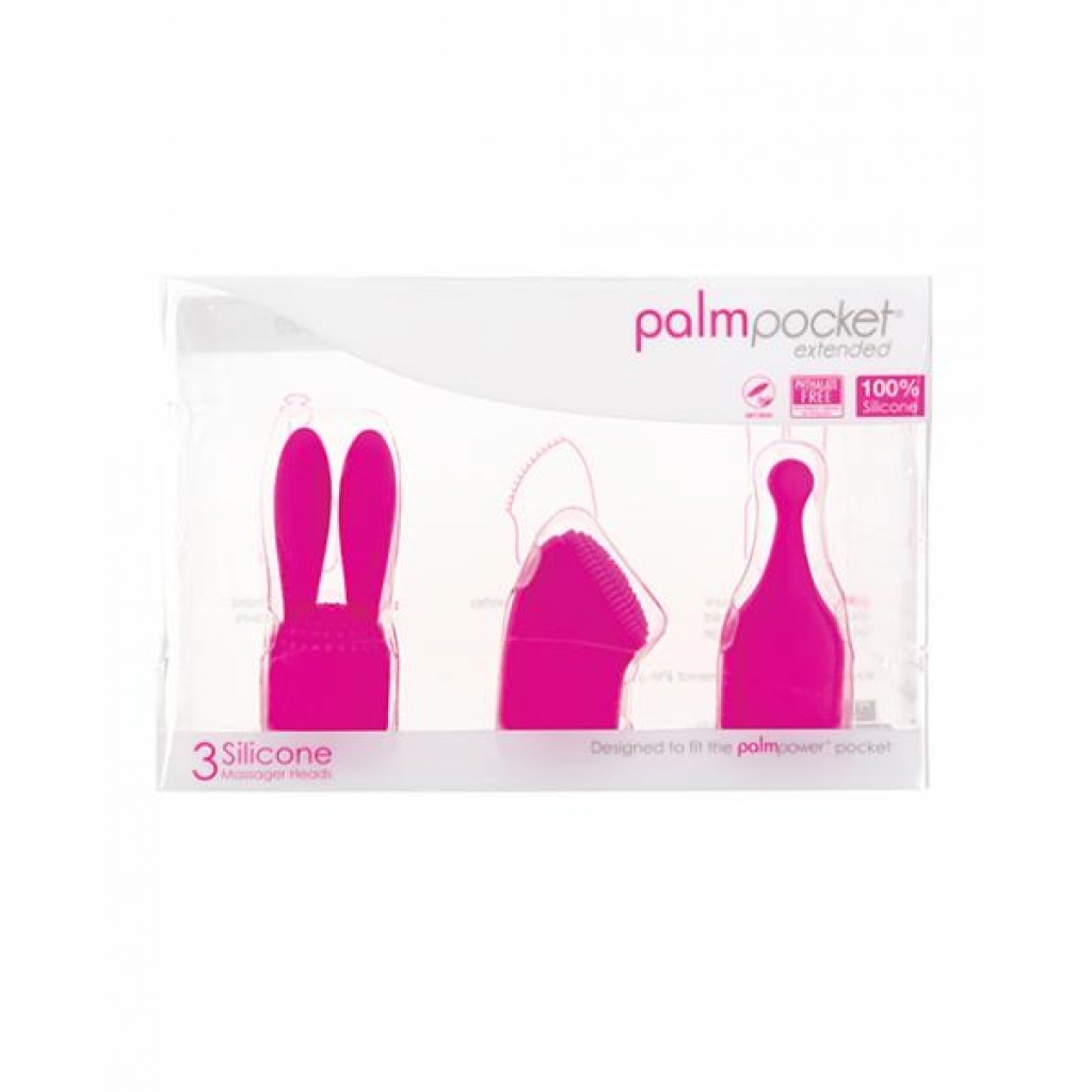 Palm Power Pocket Extended Accessories Set - 3 Silicone Heads