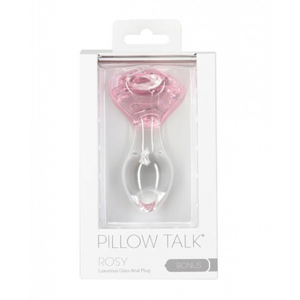 Pillow Talk Rosy - Clear Glass Anal Toy