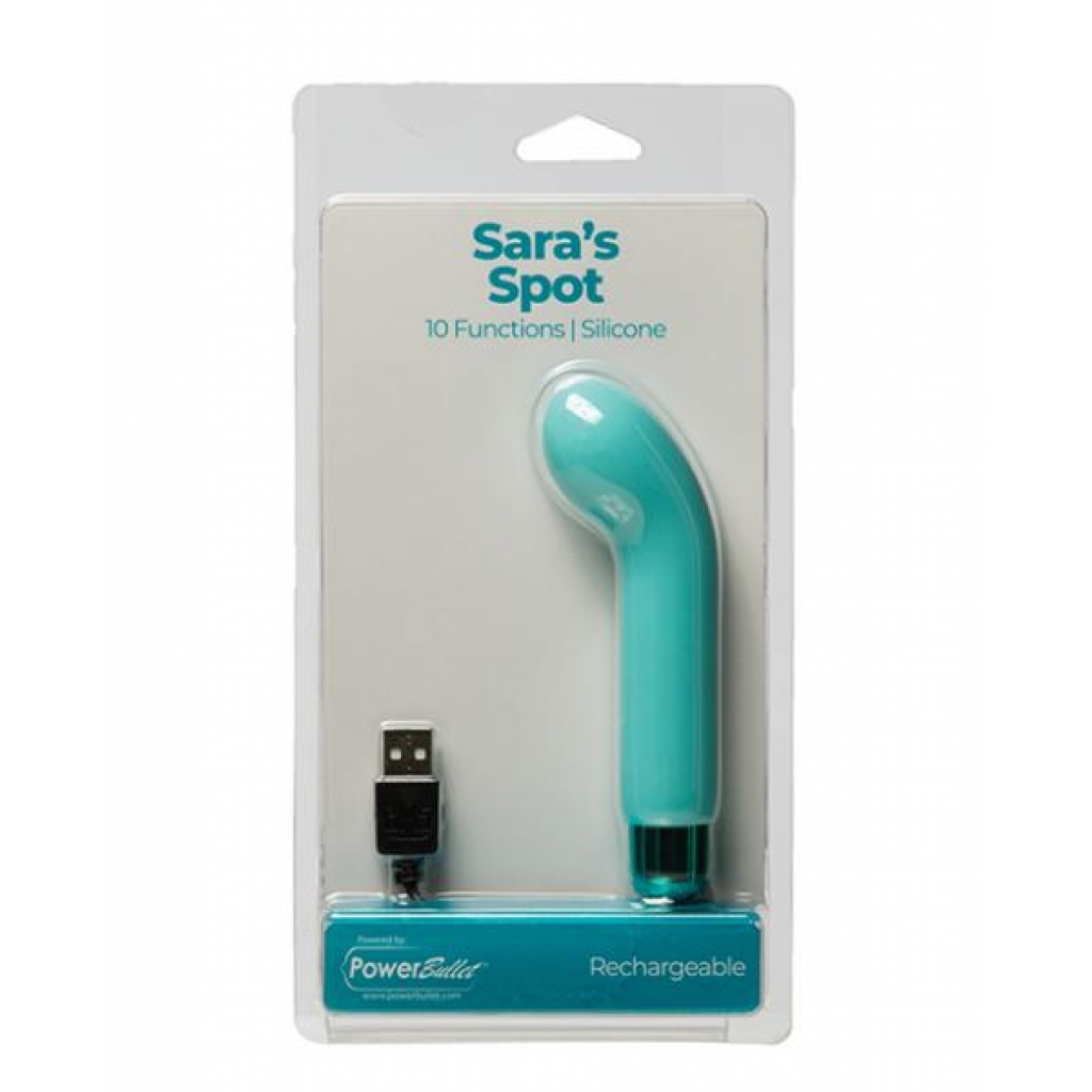 Sara's Spot Rechargeable Bullet with G-Spot Sleeve - Teal