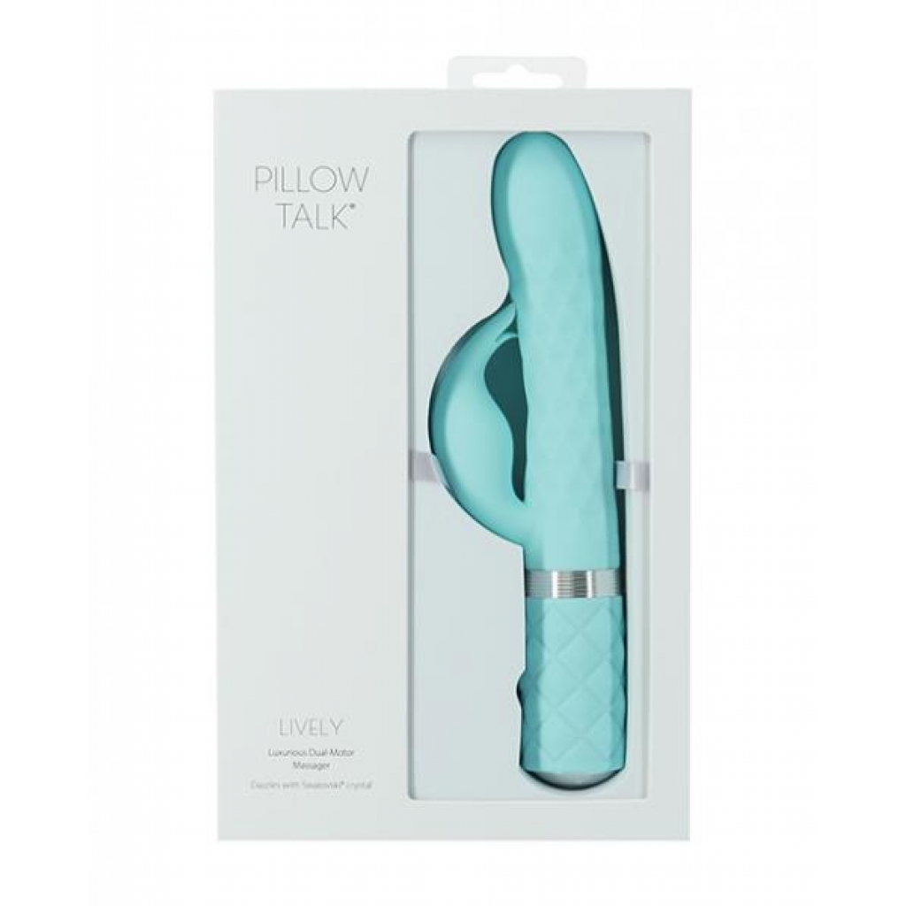 Pillow Talk Lively - Teal Dual-Motor Vibrator