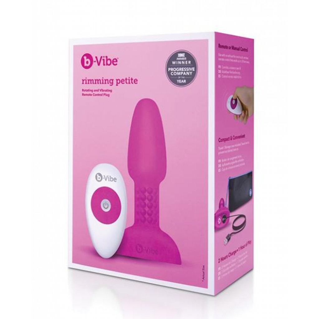 B-vibe Petite Rimming Plug - Fuchsia