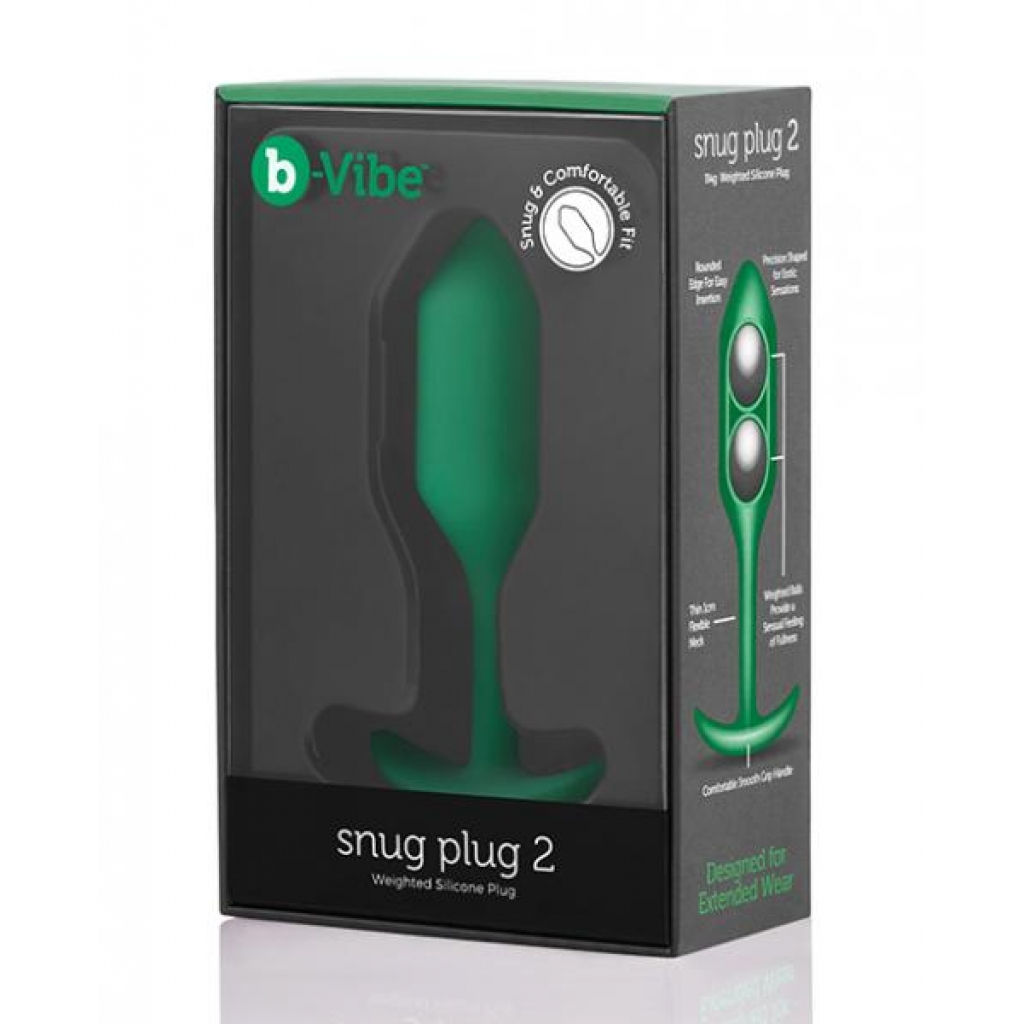 B-vibe Weighted Snug Plug 2 - Green