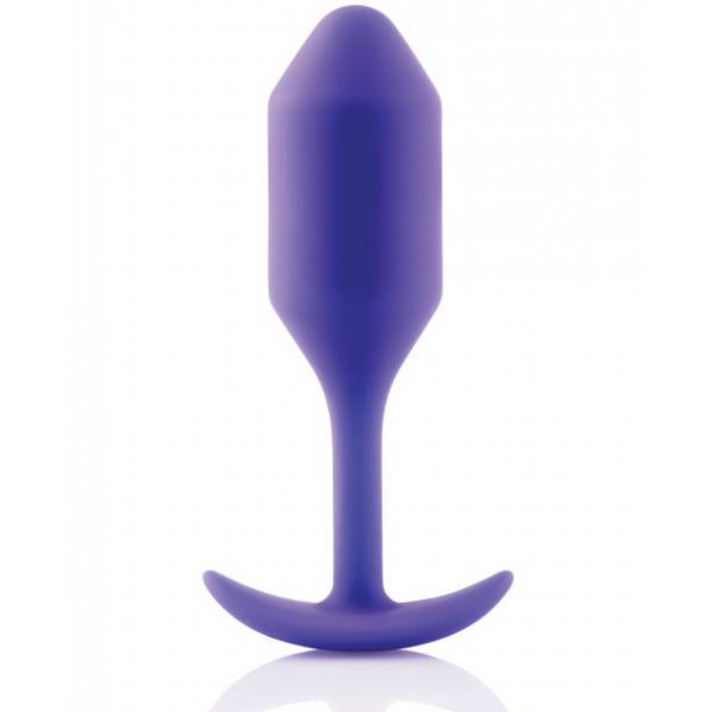 B-Vibe Snug Plug 2 - Weighted 4 ounces Purple