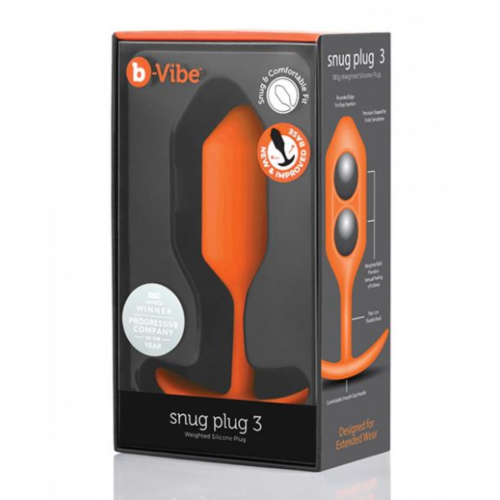 B-Vibe Weighted Snug Plug 3 - Enhanced Sensation