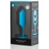 B-Vibe Snug Plug 3 - 6.35oz Weighted - Teal Blue