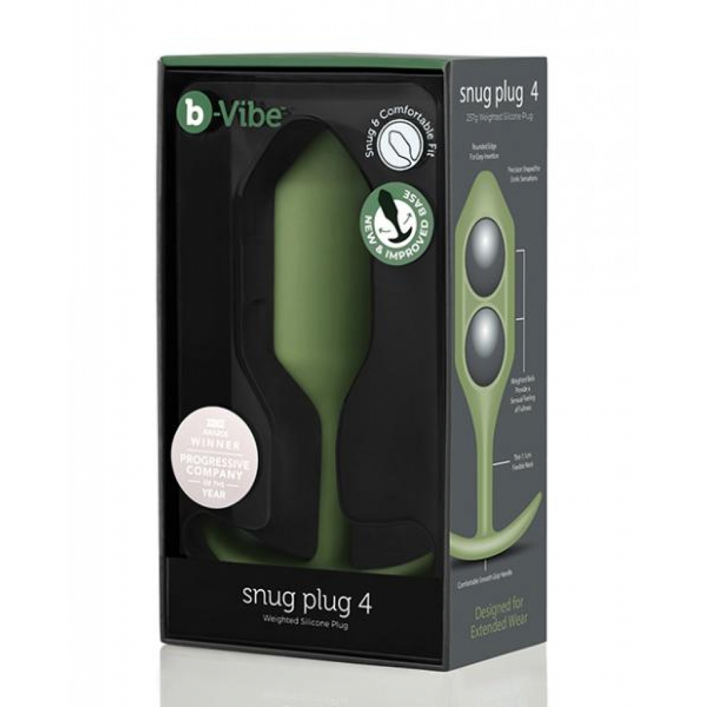 B-vibe Weighted Snug Plug 4 - 256 G Army