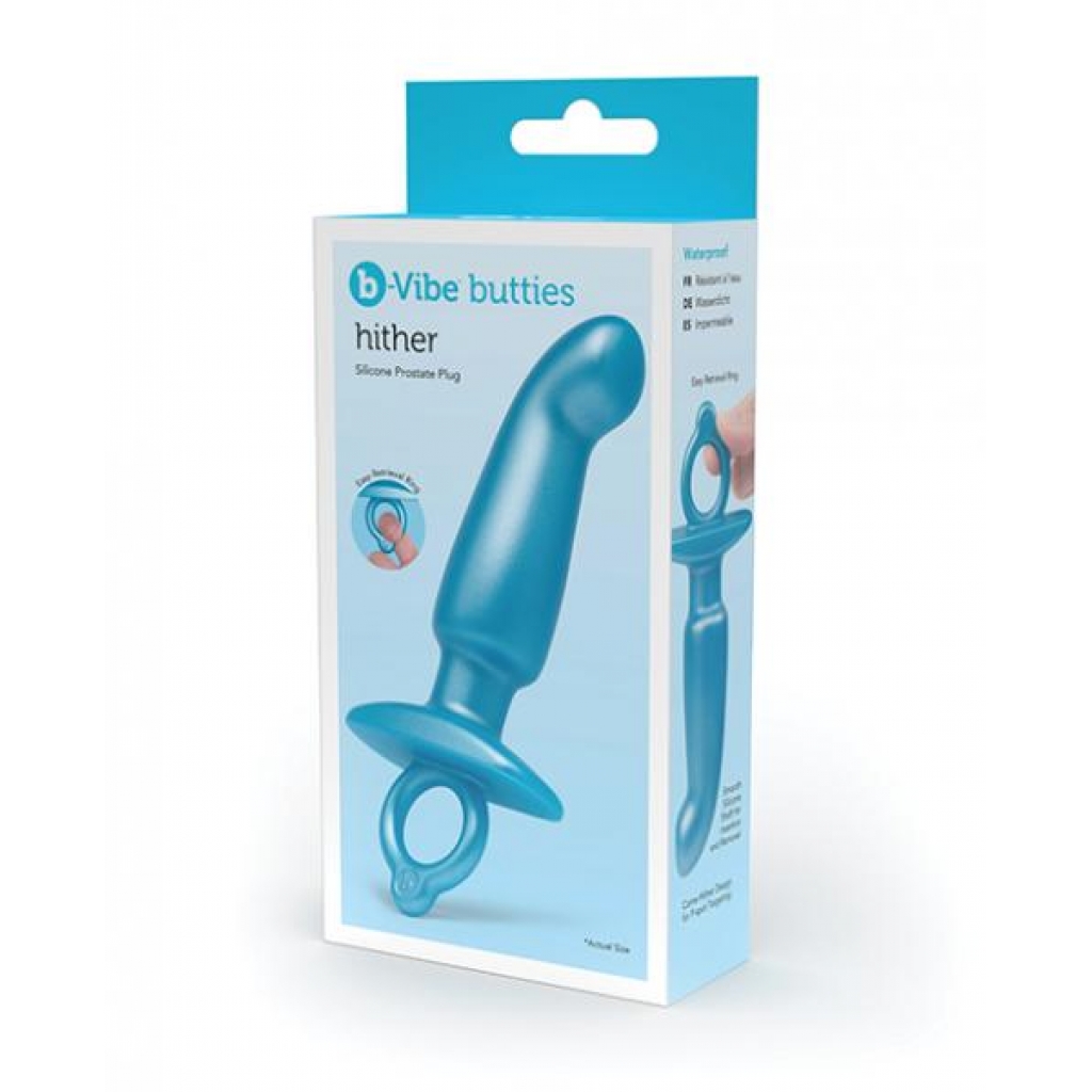 b-Vibe Hither Tapered Prostate Plug - Blue