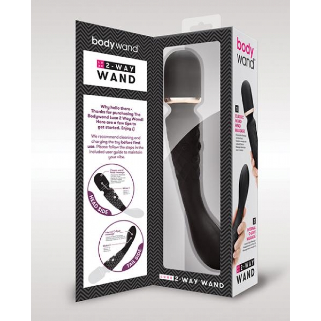 Xgen Bodywand Luxe 2 Way Wand Massager - Black