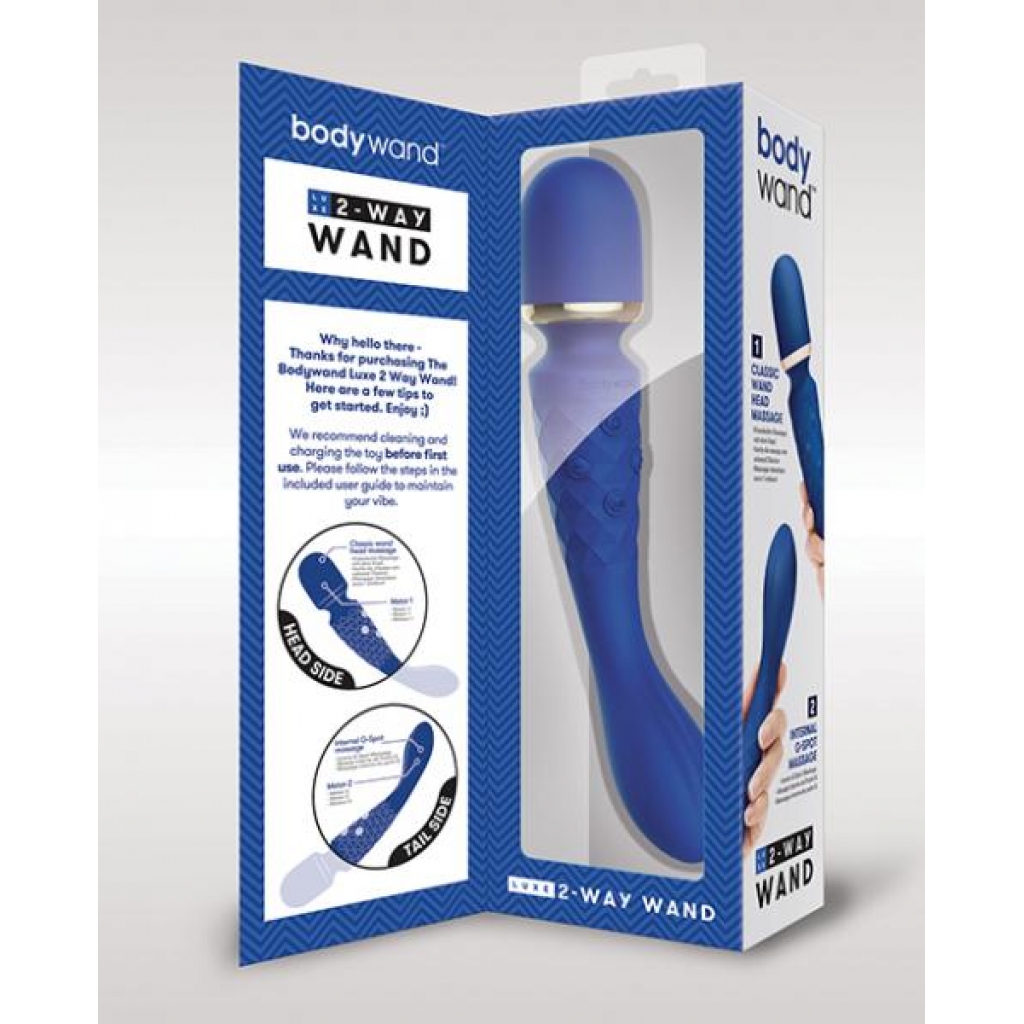 Xgen Bodywand Luxe 2 Way Wand Massager - Blue