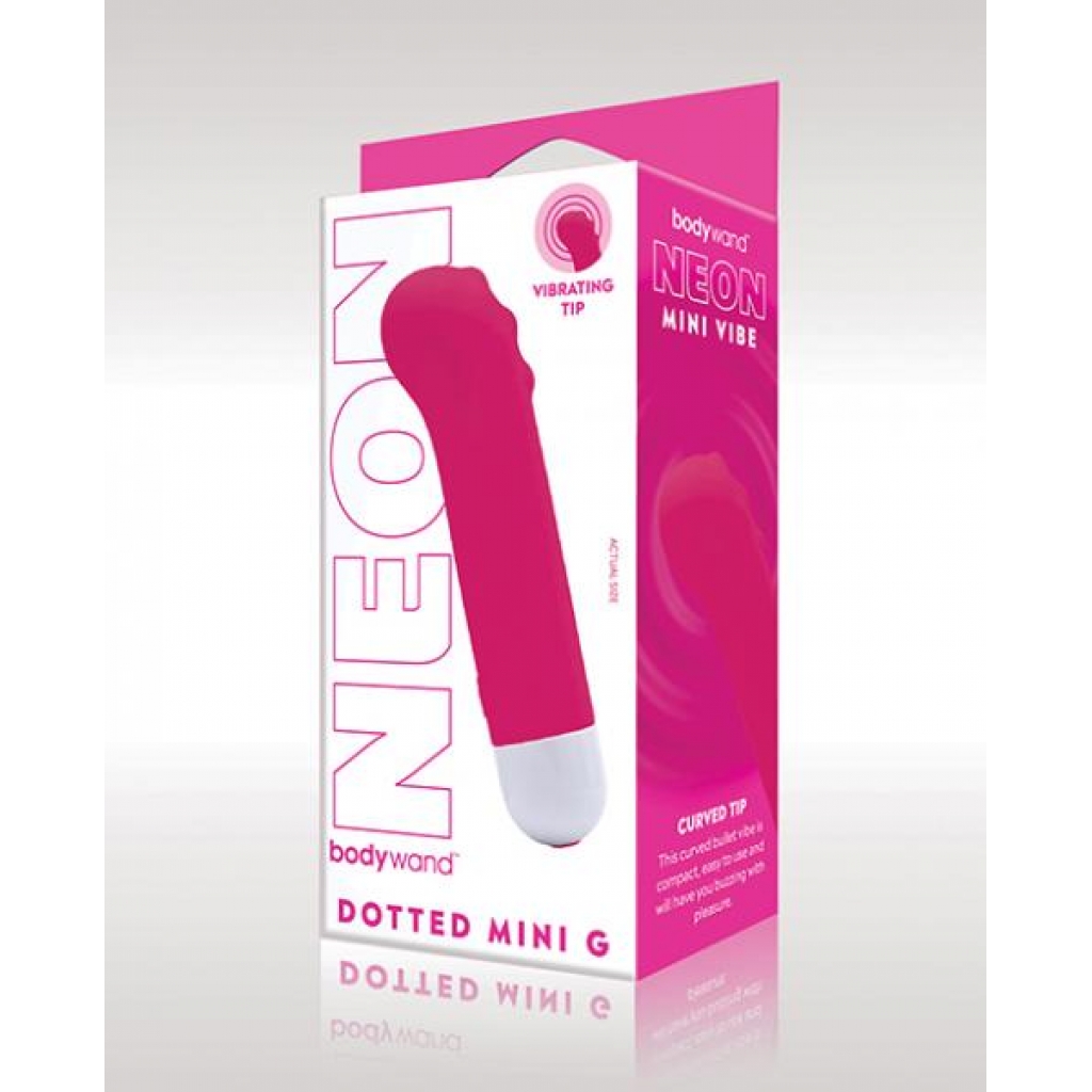 Xgen Bodywand Neon Mini Dotted G Vibe - Neon Pink