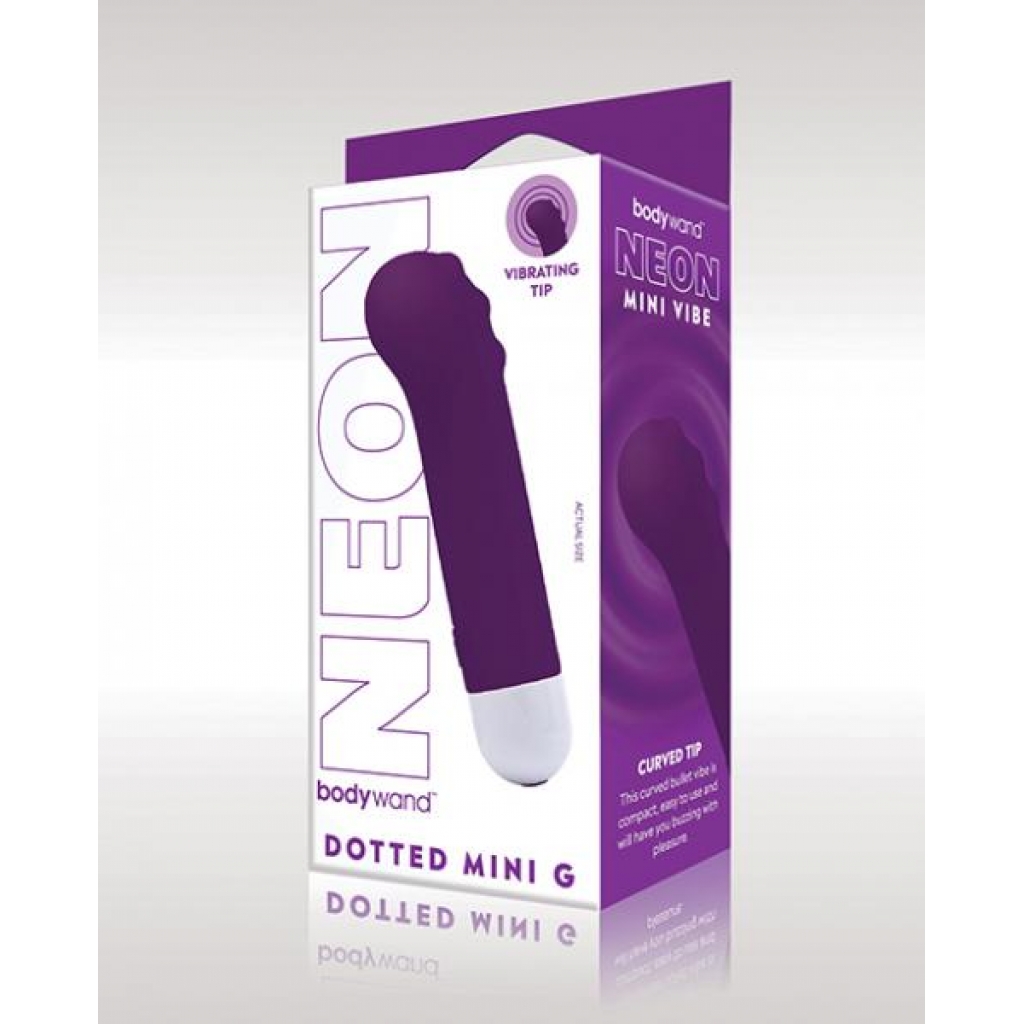 Xgen Bodywand Neon Mini Dotted G Vibe - Neon Purple