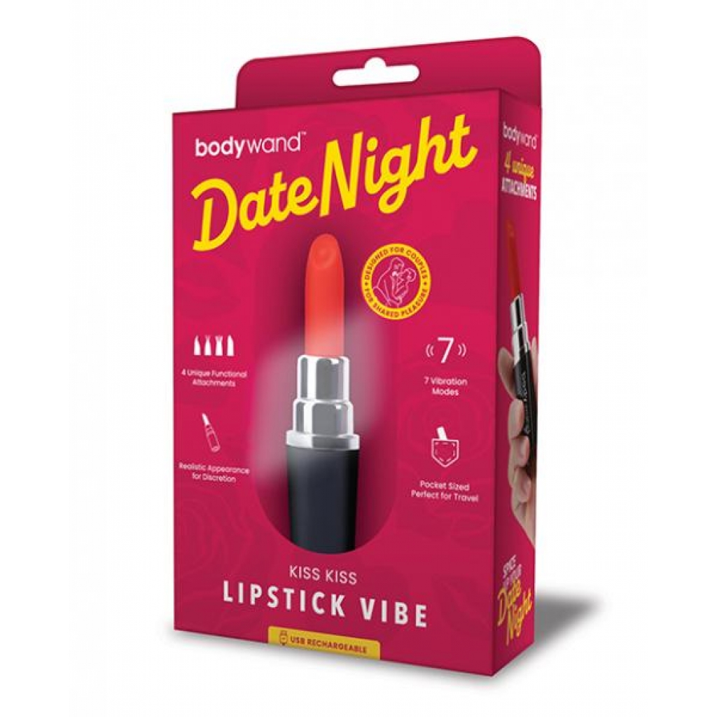 Xgen Bodywand Date Night Kiss Kiss Lipstick Vibe - Black/Red