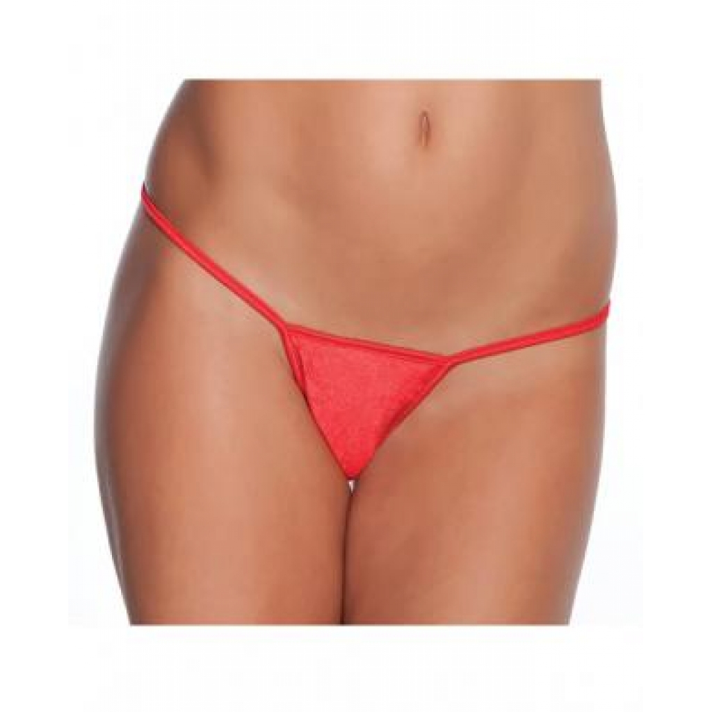 Elegant G-String Panty - Red XL