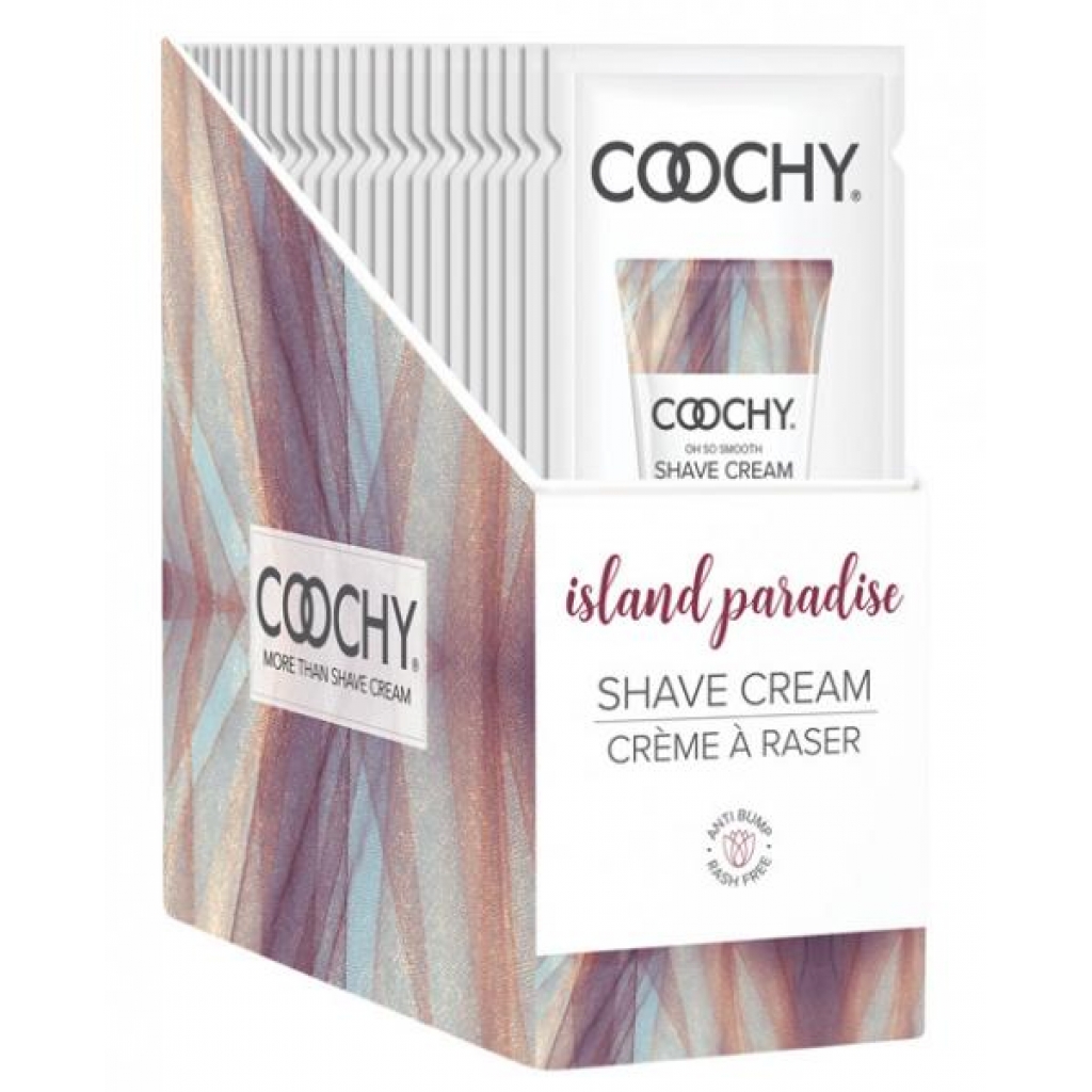 Coochy Shave Cream Display - 15 Ml Island Paradise - Display Of 24