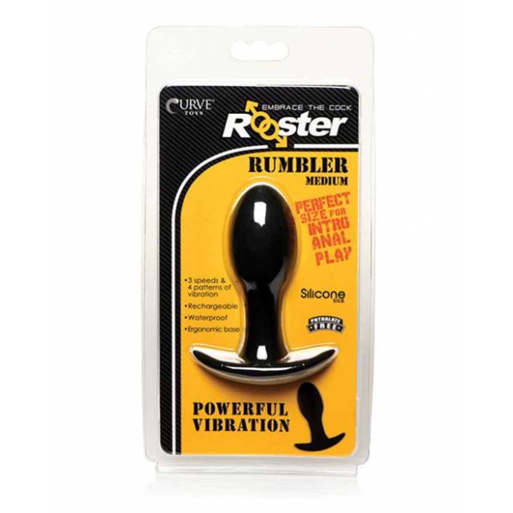 Curve Toys Rooster Rumbler Vibrating Silicone Anal Plug