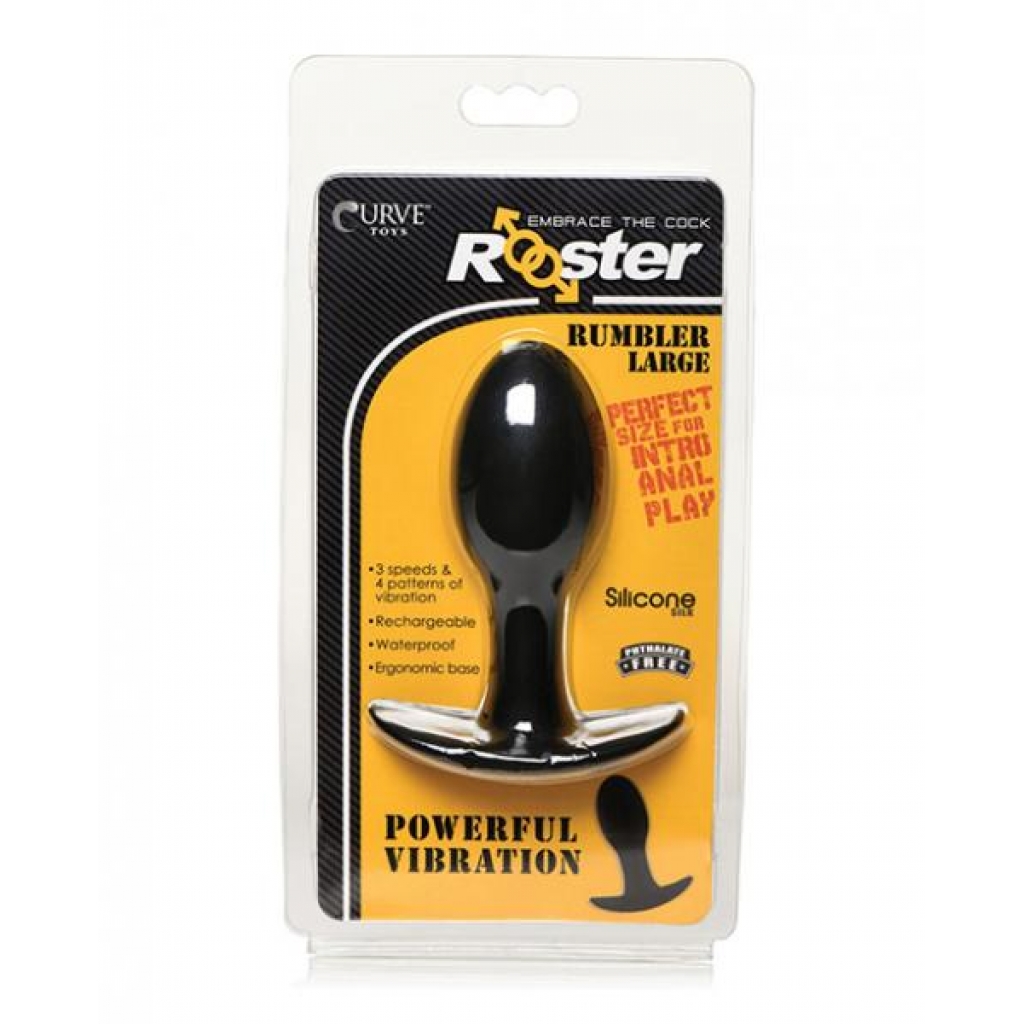 Curve Toys Rooster Rumbler - Large Vibrating Silicone Anal Plug