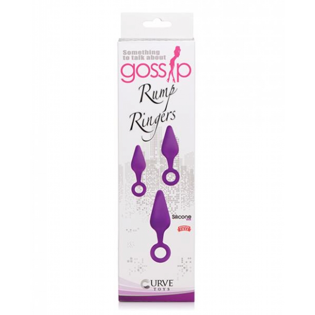 Curve Novelties Gossip Rump Ringers - Violet