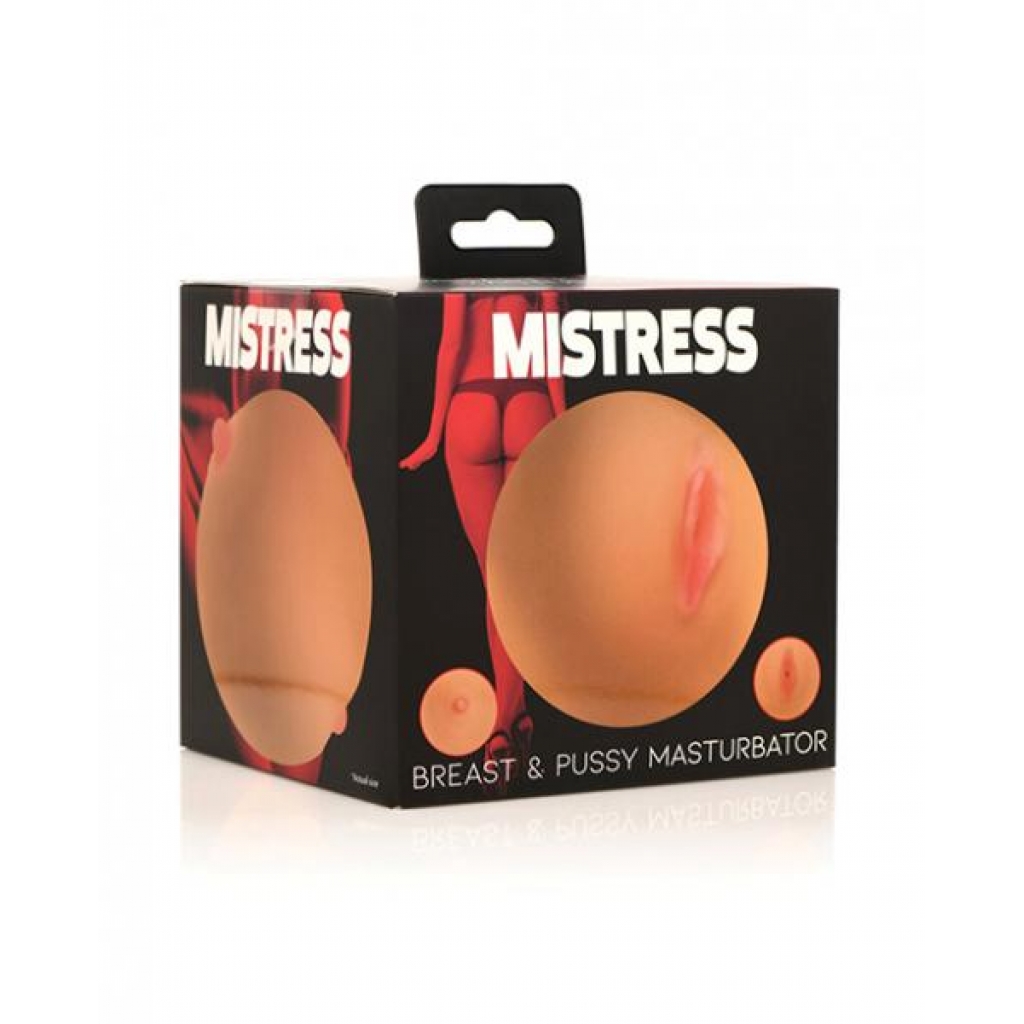 Curve Toys Mistress Pussy/Breast Masturbator - Tan