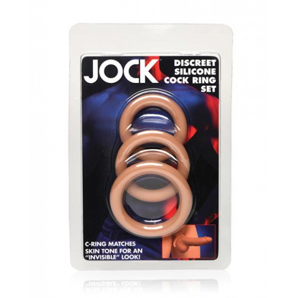 Curve Toys Jock Silicone Cock Ring Set - Medium