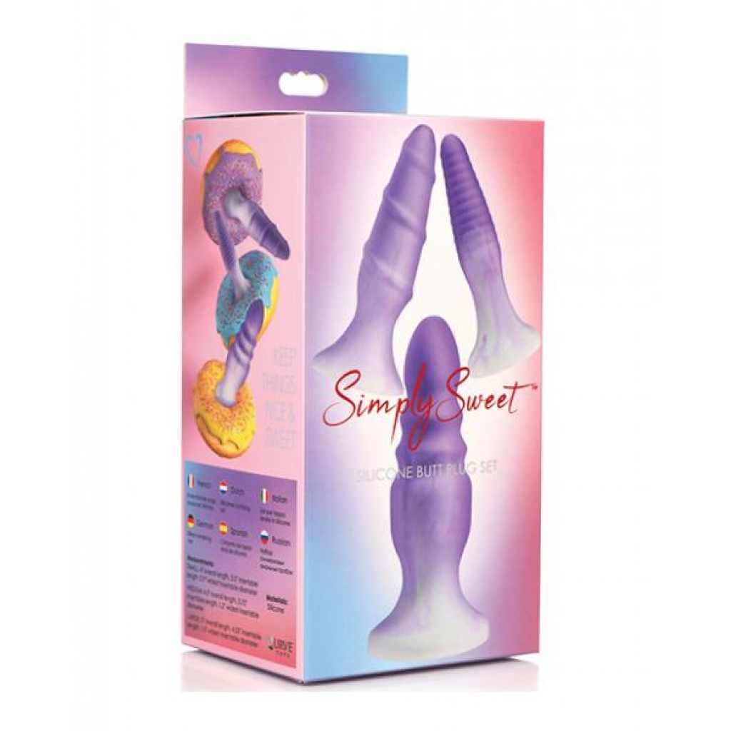 Simply Sweet Silicone Butt Plug Set - Premium Quality