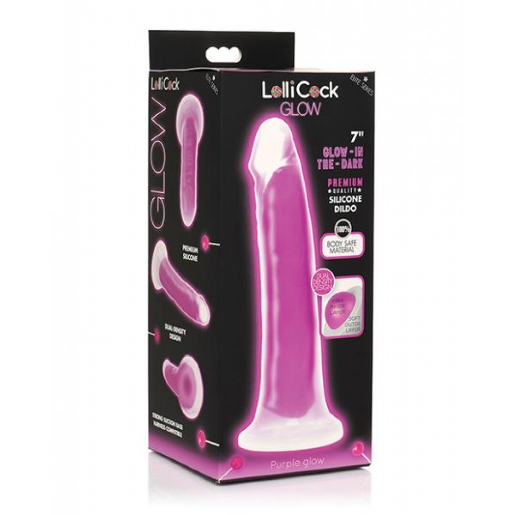 Curve Toys Glow In The Dark Silicone Dildo – 7 inches