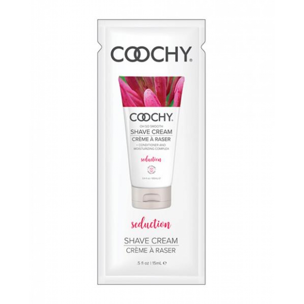 Coochy Seduction Shave Cream Foil - .5 Oz Honeysuckle/Citrus