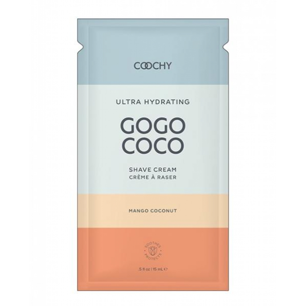 Coochy Ultra Hydrating Shave Cream Foil - .35 Oz Mango Coconut