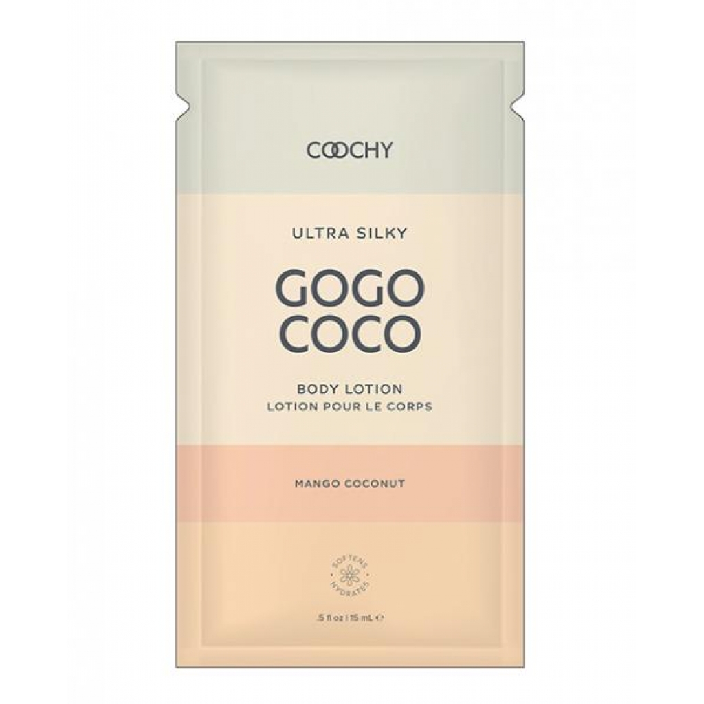 Coochy Ultra Silky Body Lotion - Foil - .35 Oz Mango Coconut