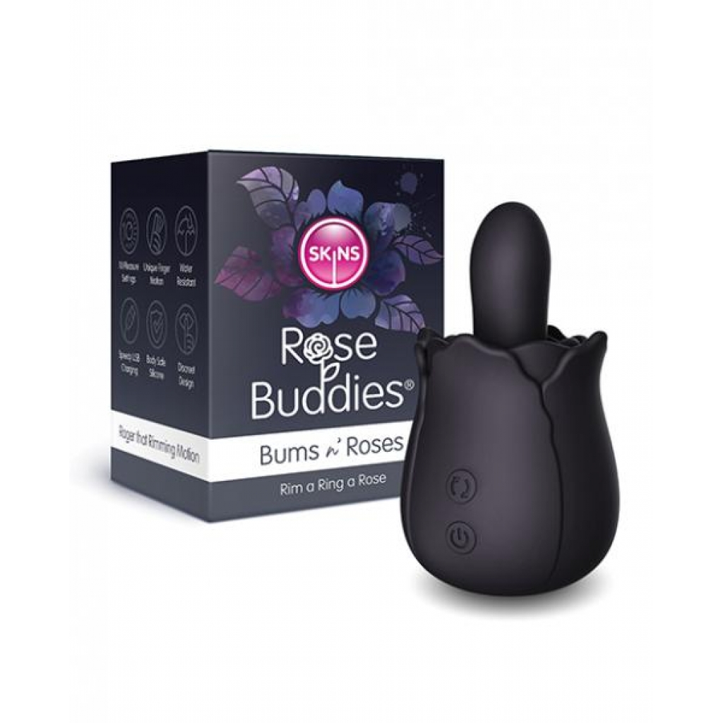 Skins Rose Buddies Bums n' Roses - Black - Innovative Pleasure