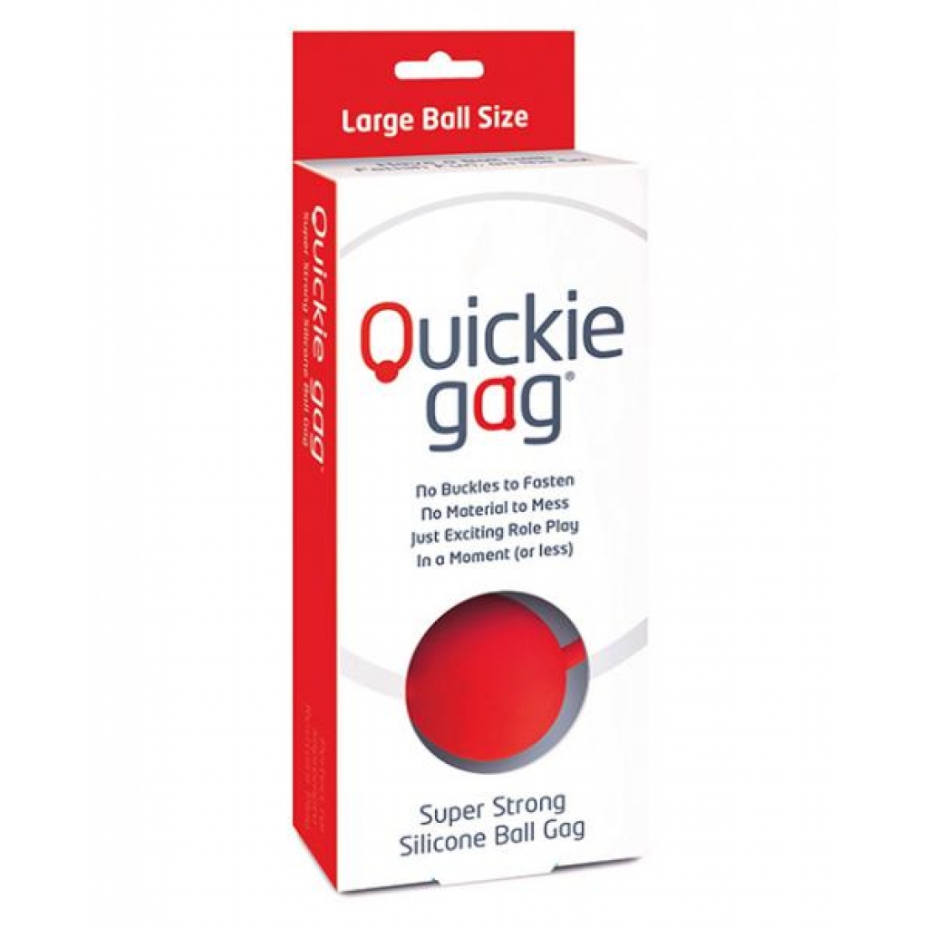 Large Red Quickie Ball Gag