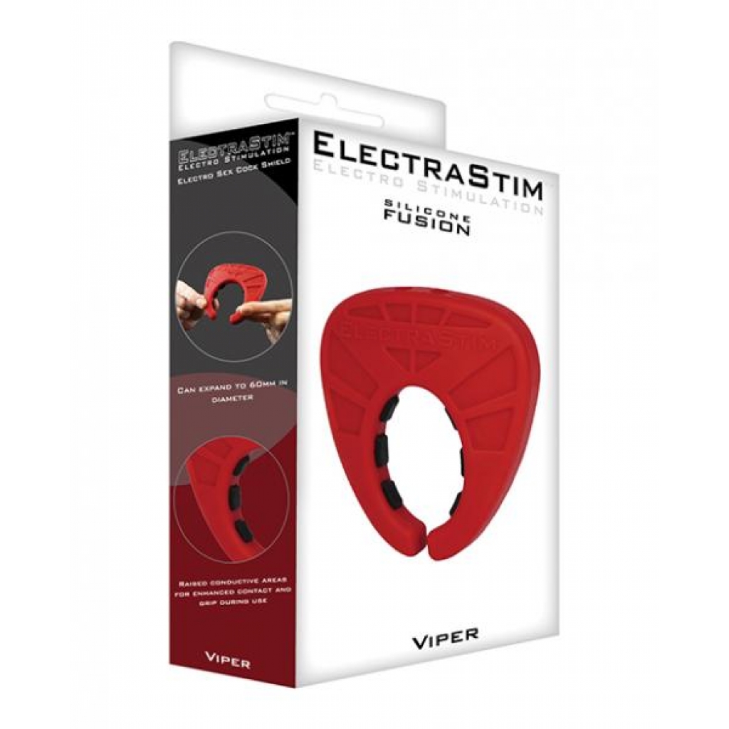 Electrastim Silicone Fusion Viper Cock Shield - Bold Design