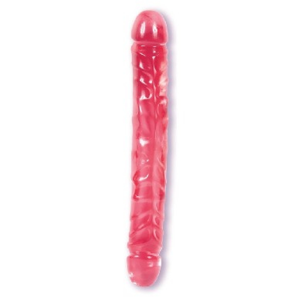 Jellies Jr Double Dong 12 Inch - Pink - Doc Johnson