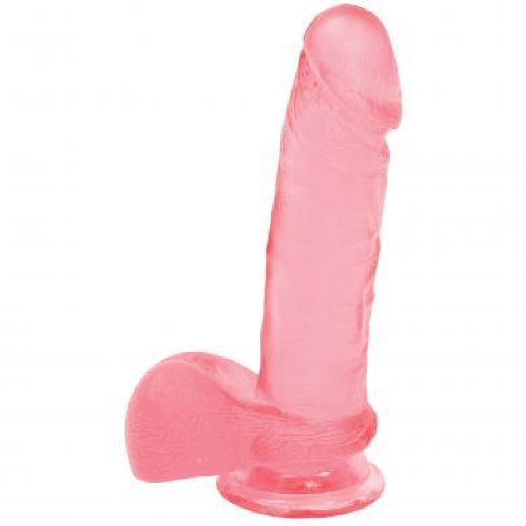 Ballsy Cock with Suction Cup - 6in Pink